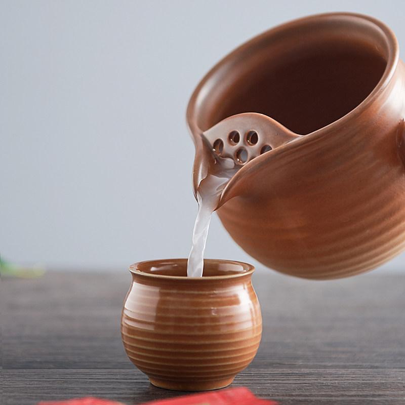 陶器 茶杯 小容量 無耳 ストライプ 家庭用 功夫茶 セラミック 湯呑み 茶道 日常使い 軽量 シンプル