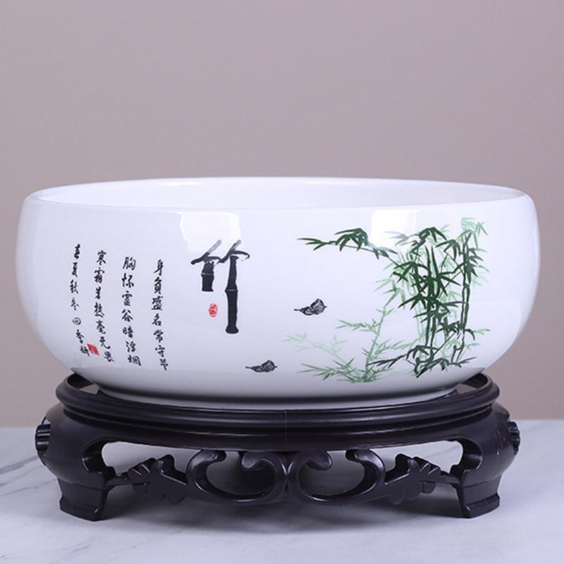 陶器 水耕栽培 植木鉢 大型 無孔 コウセンソウ スイセン スイレン ボウルロータス ポトス 専用 室内用 観葉植物 鉢植え 花瓶 セラミック 排水孔なし ハイドロカルチャー