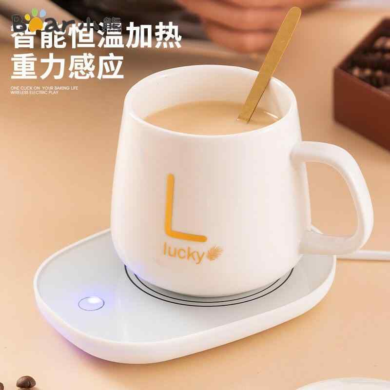 カップ ウォーマー 定温 調整 家庭用 保温 マット 卓上 牛乳 温め コーヒー 加熱 便利 グッズ 自動 保温 機能 付き