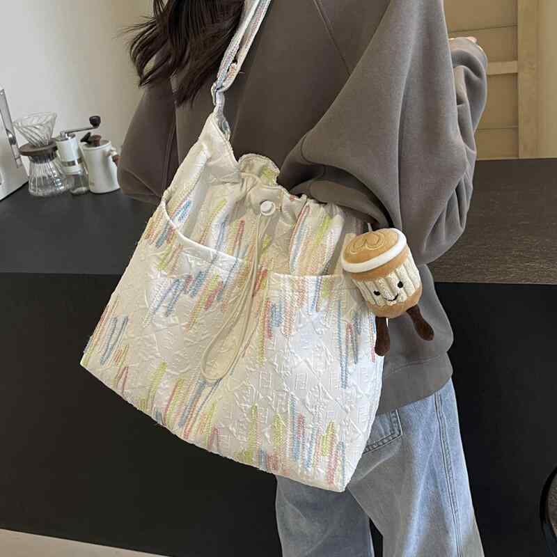 乐天商城 - トートバッグ レディース 夏用 カジュアル 大容量 キャンバス素材 通勤用 斜め掛け ショルダーバッグ ファッション 鞄 軽量 普段使い