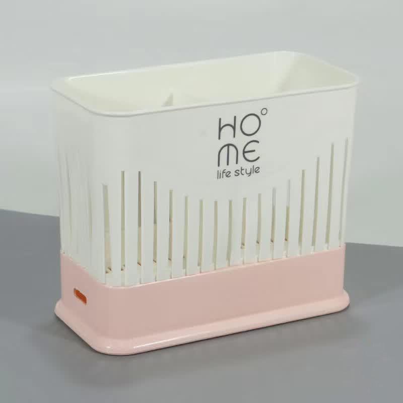 Other - 箸立て プラスチック シンプル 方形 キッチン 収納 ボックス 家庭用 卓上 整理 置きやすい