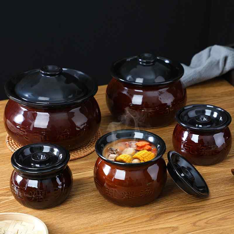陶器 煮込み鍋 小型 瓦風 スープ用 家用 業務用 中華風 炊き込み器 耐熱 家庭用 調理器具
