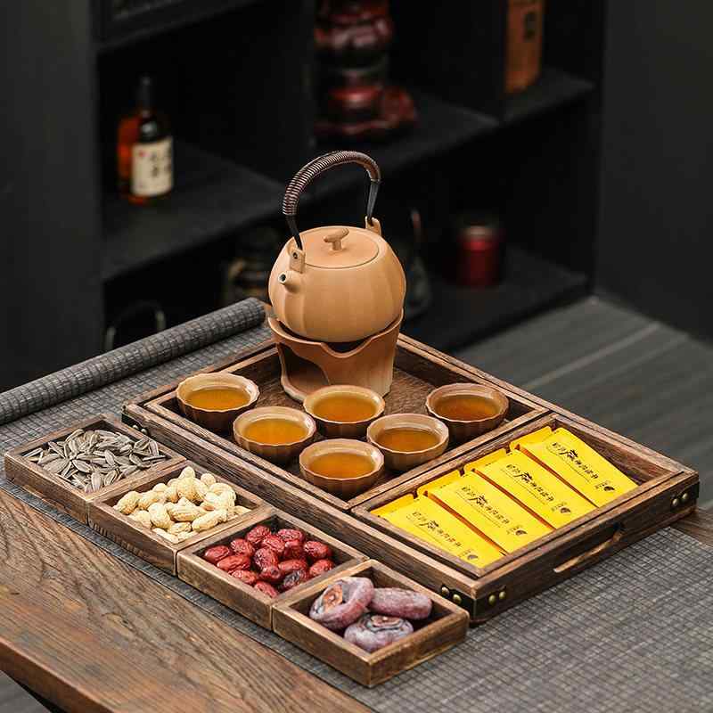 温茶炉 粗陶製 小型火炉 ろうそく囲炉裏 煮茶底座 保温陶器缶 壺型容器 提香器 茶葉焙煎炉 ミルク温め罐 伝統茶器 家庭用 暖かみ素材 煮込み機能