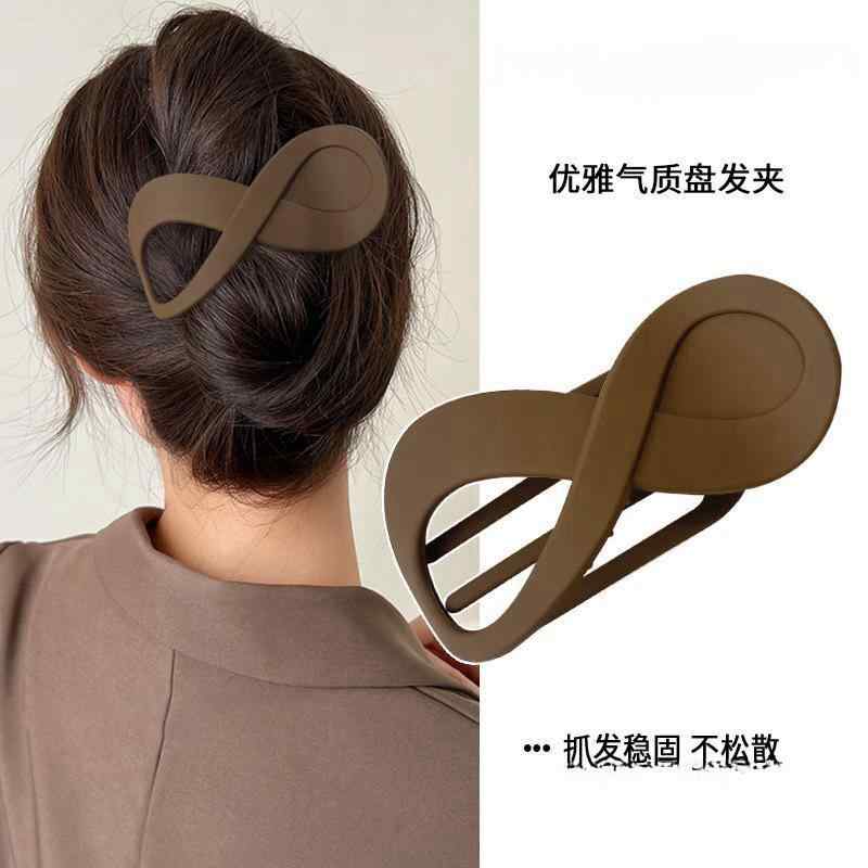 ヘアクリップ 女性用 高級感 後頭部 アップスタイル ダックビル型 グラブ式 ヘアピン ヘアアクセサリー スタイリング 固定 便利