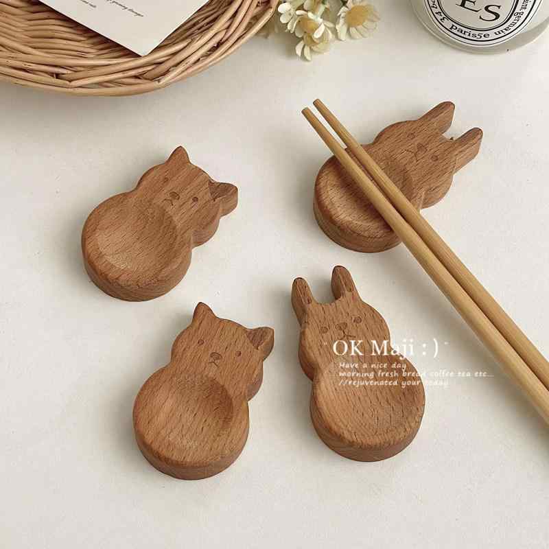 箸置き かわいい ユニーク 家庭用 箸立て 匙置き 箸枕 食卓アクセサリー テーブルウェア