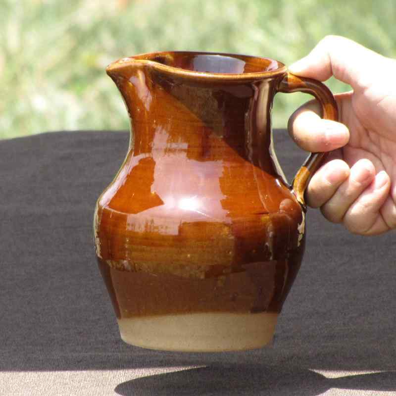 煮茶壺 粗陶 陶器 お茶ポット 花器 インテリア 装飾 テーブルデコレーション 日常使い 土焼成 伝統工芸
