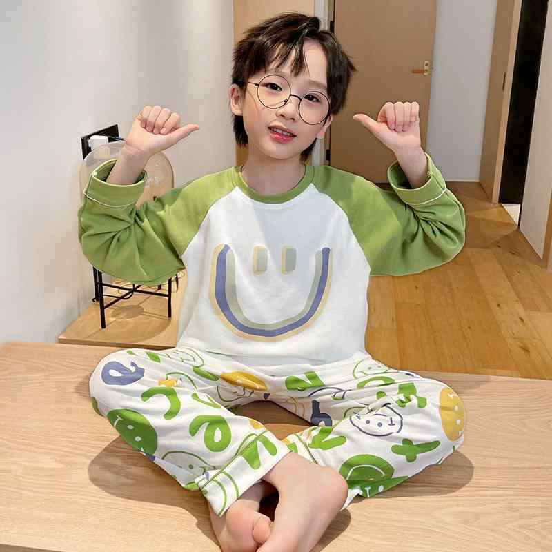 Other - パジャマ 男の子 長袖 薄手 セット 綿 春秋 部屋着 子供服 快適 コットン 寝巻き 家居 伸縮性 吸湿速乾