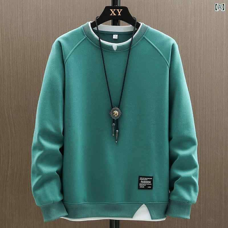 スウェット メンズ 長袖 ゆったり クルーネック 春秋 カジュアル ストリートスタイ...