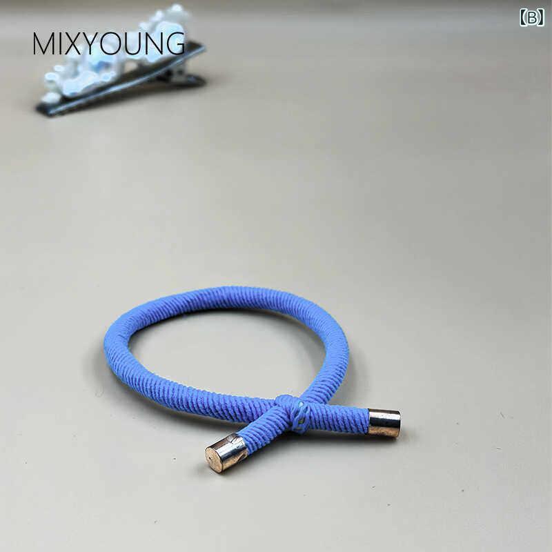 レディース ヘアゴム ブラック 伸縮性 耐久性 髪に優しい かわいい ゴムバンド ポニーテール 普段使い