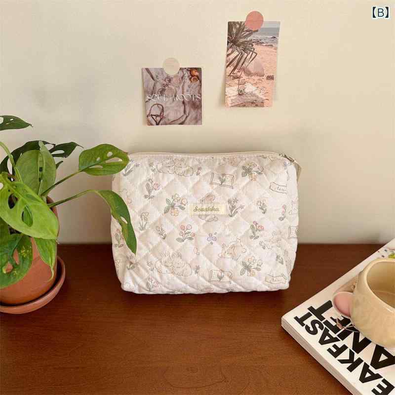 化粧ポーチ 女性用 かわいい キャラクター 学生向け 大容量 旅行用 洗面具収納 ハンドバッグ ポータブル メイクケース 日常使い 軽量 機能的 コンパクト 収納便利 riverpaddy-10966558 リバーパディ サンプル画像3