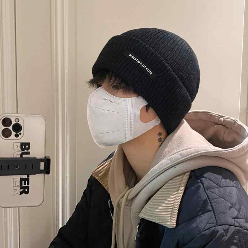 メンズ ニット帽 秋冬 暖か 綿混 保暖 柔らか 保温 キャップ ビーニー スタイル 普段使い 軽量 伸縮性