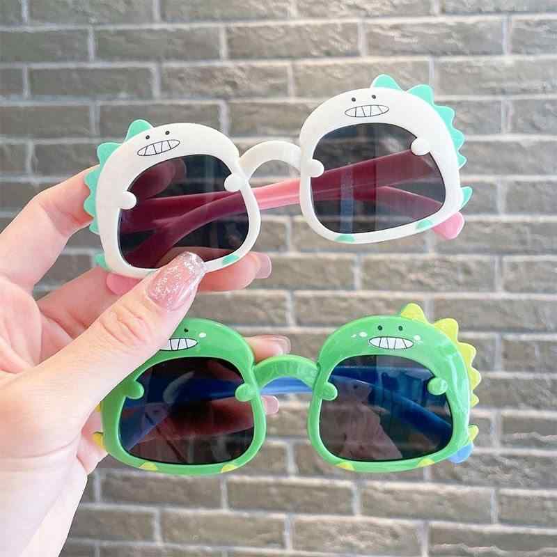 Sunglasses - サングラス キッズ 男女兼用 かわいい 恐竜 卡通 UVカット 紫外線対策 軽量 子供用 赤ちゃん 撮影 おでかけ 普段使い 形状 ラウンド 機能 遮光 保護