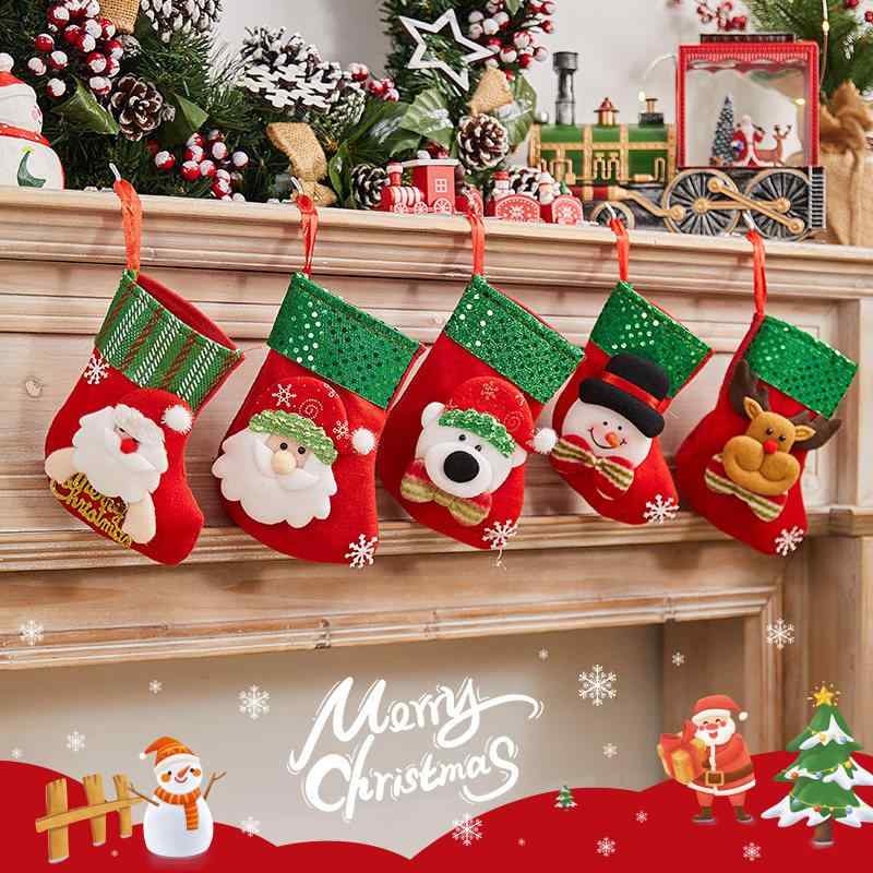 クリスマス 冬 飾り セット かわいい サンタ ストッキング ツリー オーナメント 子供用 ギフト バッグ ハンギング デコレーション 必需品