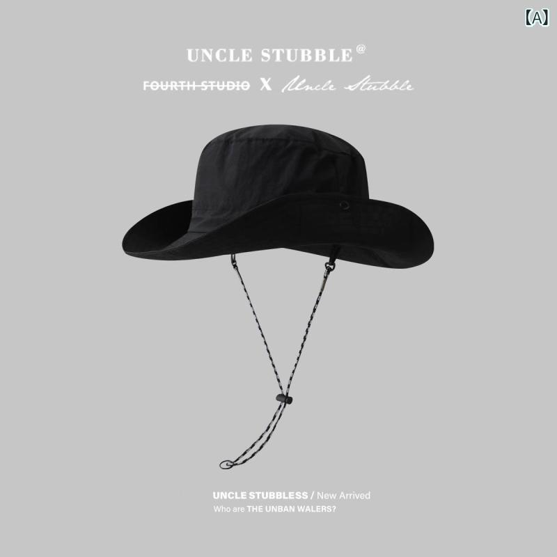 帽子 アウトドア 速乾 防水 登山 釣り用 折りたたみ フィッシャーマンハット ウェスタン カウボーイ風 UVカット メンズ レディース 通勤 普段使い 軽量 伸縮性 吸湿速乾 ブラック ピンク系 グレー 通年使用