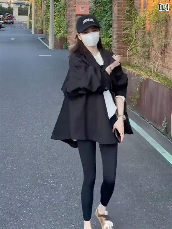 トレンチコート レディース 春秋 高級感 カジュアル ゆったり 中長丈 小柄対応 韓国 エレガント 軽量 アウター ジャケット トップス 普段使い 通勤 通学 風通し 良い 洗練 スタイル