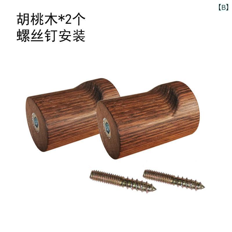 壁掛けフック 実木製 玄関用 衣帽掛け 寝室ドア裏 穴あき不要 服帽子掛け 壁上設置 木製 簡単取り付け 室内用 耐久性 省スペース