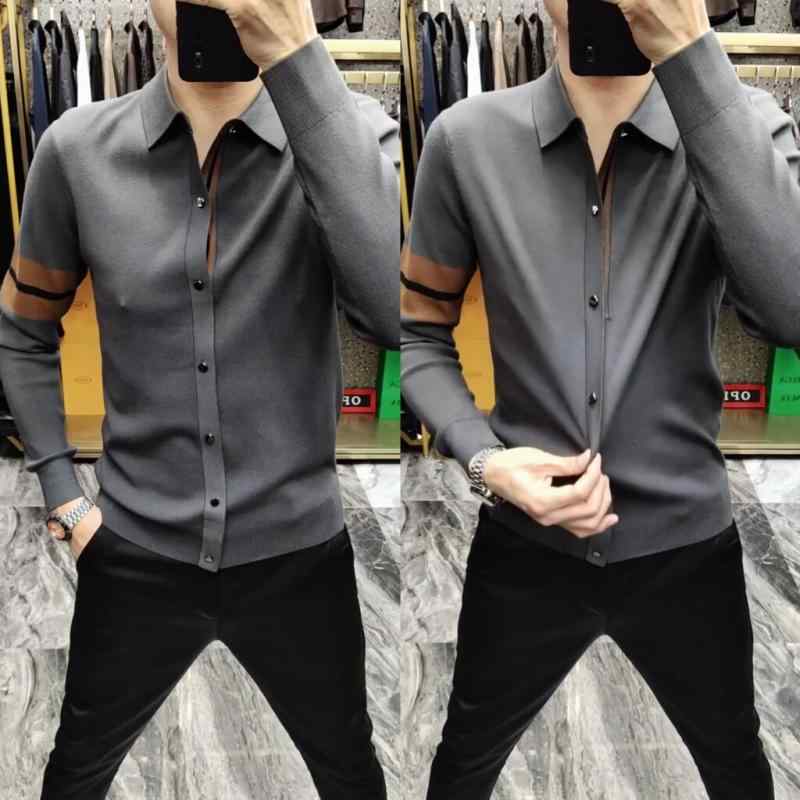 Other - メンズ 秋冬 スタンドカラー ニットセーター 男性用 トップス 高級感 ファッション 合わせやすい カジュアル ビジネス 日常使い 快適 伸縮性 軽量
