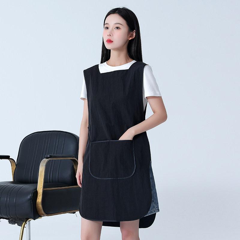 美容師用 作業服 理容師 ユニフォーム 韓国 エプロン カット パーマ 染色 トリートメント アシスタント スタイリング 専用 軽量 伸縮性