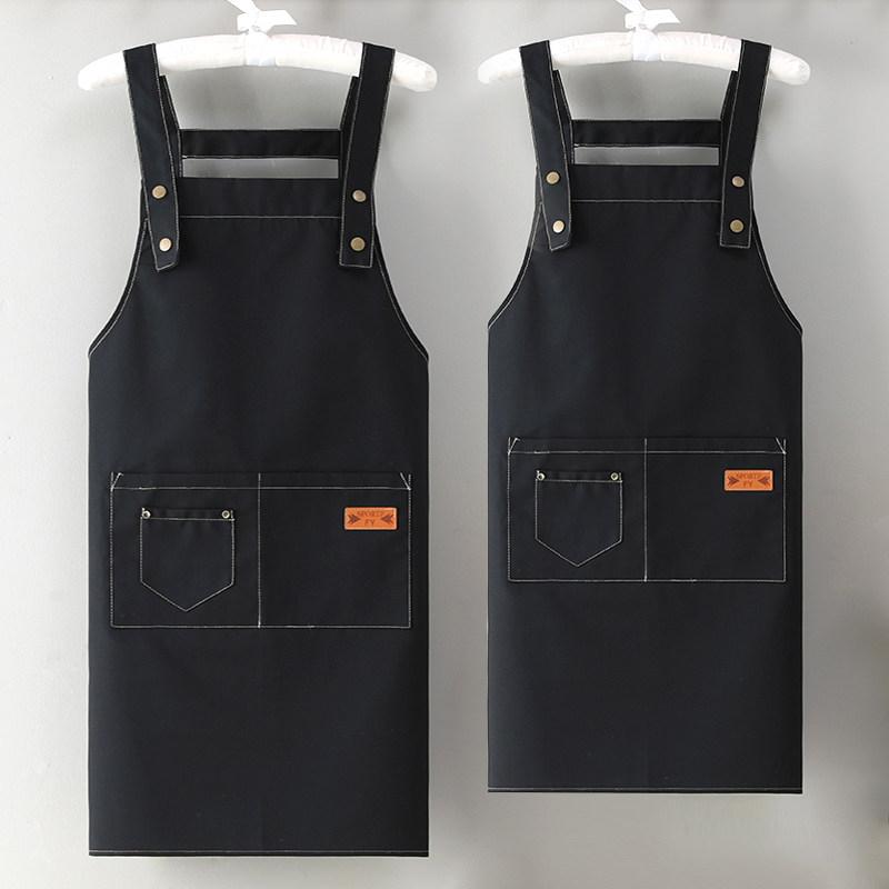 Gingham Aprons - 腰エプロン ユニセックス カフェ ミルクティー店 キッチン用 家庭用 キャンバス生地 コットン混 軽量 快適 通気性 吸湿速乾 スタイリッシュ 日常使い 店舗スタッフ
