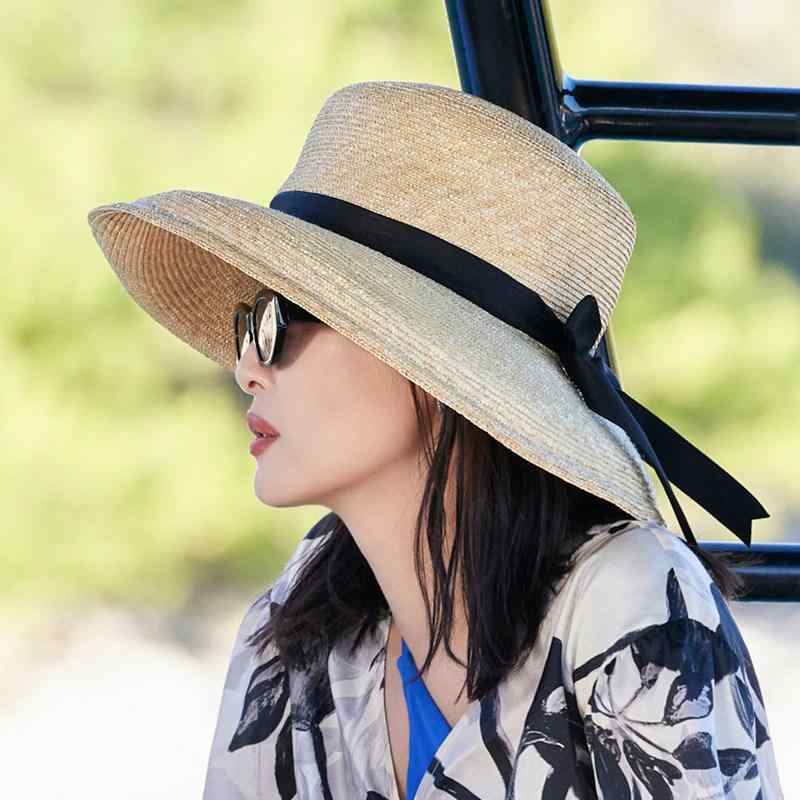 麦わら帽子 女性用 遮陽 大つば 春夏 UVカット 軽量 通気性 ビーチ 旅行 普段使い ベージュ系