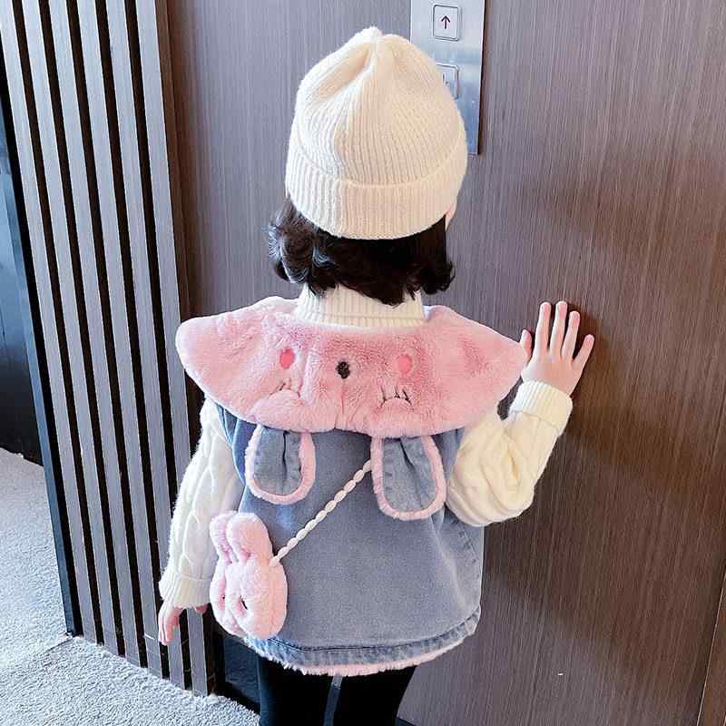 キッズ 女の子 デニム ベスト 秋冬 暖か 外着 コート トップス 子供服 普段使い 伸縮性 素材 綿混 軽量 かわいい スタイル・適用年齢: 12ヶ月〜8歳・主な素材: デニム・柄: カートゥーン・スタイル: 韓国・性別: 女児・前開き: シングルボタン・カラー展開: ピンク.白・内張り: ポリエステル繊維・身長目安: 90cm.100cm.110cm.120cm.130cm・厚み: 加厚