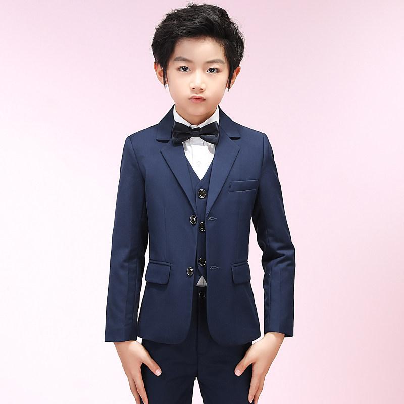 子供スーツ 男の子 3点セット フォーマル 礼服 演奏会 発表会 司会者 花童 パーティー 結婚式 タキシード風 ジャケット ズボン シャツ ネクタイ セット キッズ フォーマルウェア 礼装 式典服