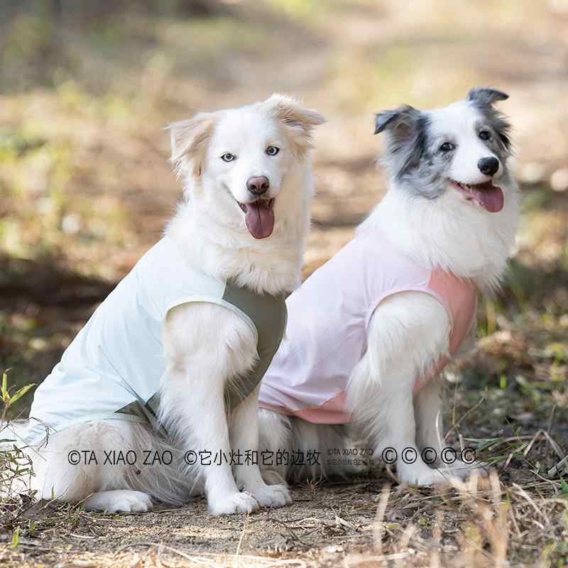 犬用 接触冷感 夏用 ベスト 室内着 UVカット 汚れ防止 抜け毛防止 小型犬 大型犬対応 軽量 吸湿速乾 通気性 ペットウェア