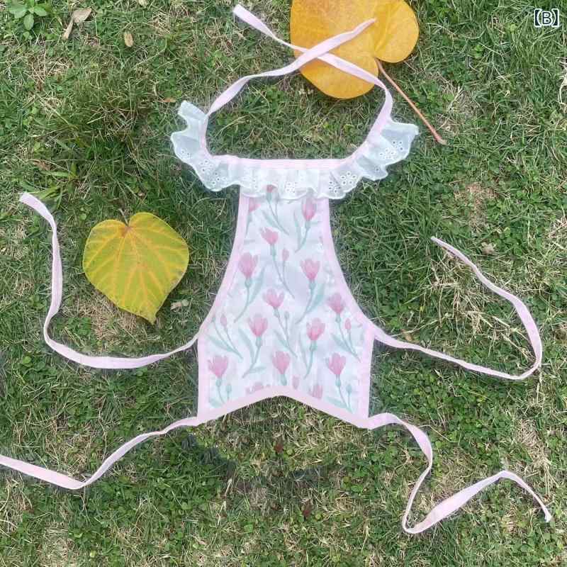 春夏 小型犬 猫用 腹巻き エプロン 保暖 防寒 柔らかい素材 軽量 ペット服 かわいい 通気性 吸湿速乾