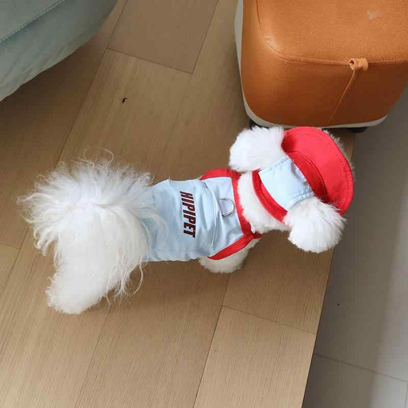 小型犬用 夏用 クーリング 牽引ハーネス アイスパック 冷却 調整式 ペット服 犬ウェア 接触冷感 軽量 通気性