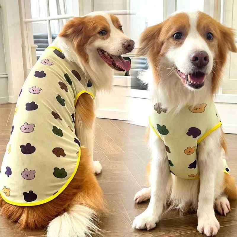 犬服 ボーダーコリー 柴犬用 夏 薄手 ノースリーブ ベスト UVカット 防汚 防毛抜け クーリング 軽量 通気性 ペットウェア ドッグウェア