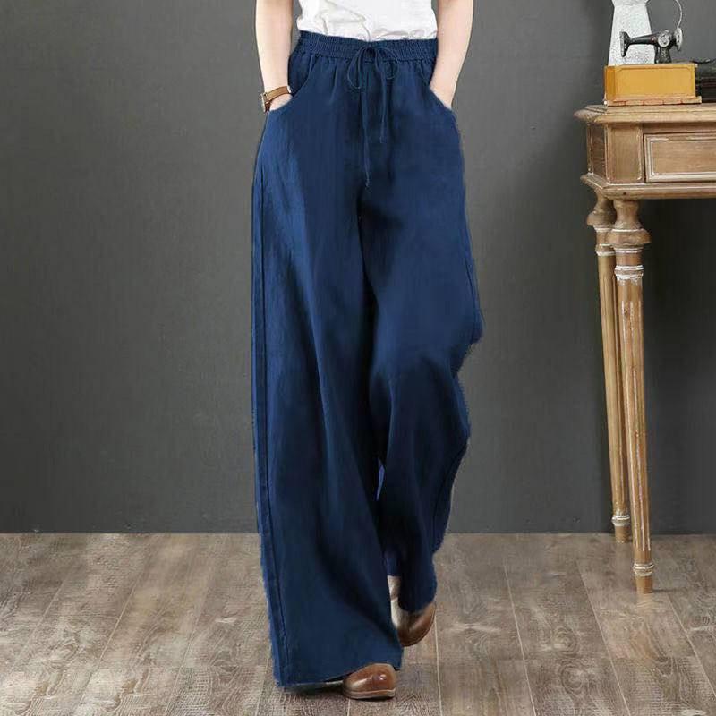 レディース ワイドパンツ コットンリネン ハイウエスト 紐付き ドレープ感 ゆったり カジュアル ストレート ロング 普段使い 通気性 軽量 伸縮性・サイズ展開: S.M.L.XL.2XL.3XL・主な素材: 麻・・ウエスト高さ: 高腰・カラー展開: ダークブルー.ブラウン.アーミーグリーン.パープルレッド.グレー.イエロー.ダークグリーン.オレンジ.ライトグリーン.レッド.グリーン.ブラック.ホワイト.ナチュラル.紫蘭色.デニムブルー・厚み: 薄手・詳細: 紐付き・丈: ロング・パンツ形状: ワイドレッグ