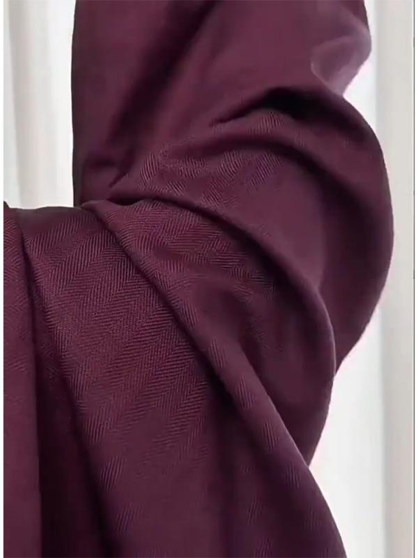 レディース 春 リネン パンツ 紫 高腰 ワイドレッグ ストレート スリムシルエット 大きめ サイズ 小柄対応 梨型ボディ カジュアル 普段使い 軽量 通勤可