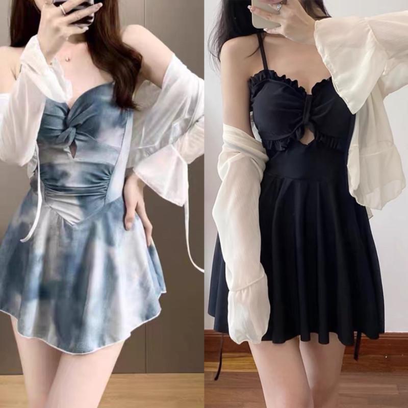 水着 レディース 大きいサイズ ぽっちゃり対応 肉隠し 痩せ見え お腹カバー ラッシュガード風 夏用 保守的 ビーチ プール ボディシェイプ スリミング ゆったりシルエット UVカット 速乾素材