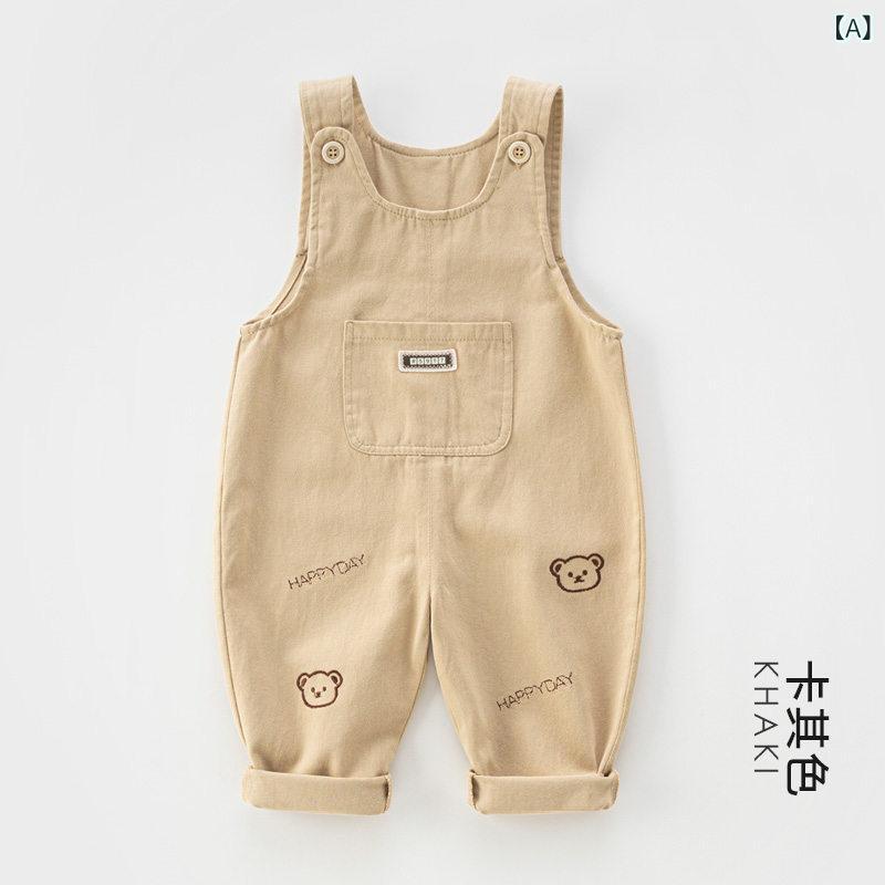ベビー 連体ズボン 男の子 春秋 キャラクター柄 カジュアル 股開き 日常使い かわいい 子供服 赤ちゃん服 通年対応