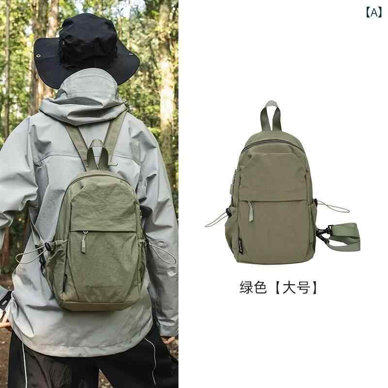 バックパック メンズ レディース 小型 多機能 二用 胸バッグ 斜めがけバッグ アウトドア 登山 軽量 旅行 防水 ボディバッグ リュックサック 普段使い ハイキング