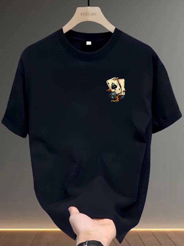 Rakuten - 半袖Tシャツ メンズ 夏用 綿100% ゆったり カジュアル クルーネック トップス フィット 日常使い コットン 吸湿速乾 ソフト素材