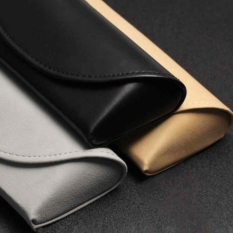 Cases - 眼鏡ケース メガネケース 手作り 羊革 単色 シンプル マット加工 四角形 軽量 耐圧 耐摩耗 耐汚れ 耐久性 保護 日常使い ポータブル 収納