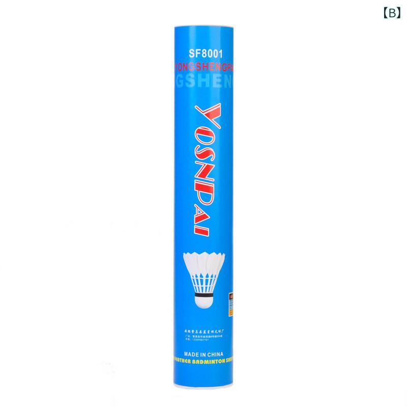 バドミントン シャトルコック 高耐久 安定性 落点正確 訓練用 試合用 プロ仕様 室内スポーツ 羽根付き 合成素材 3