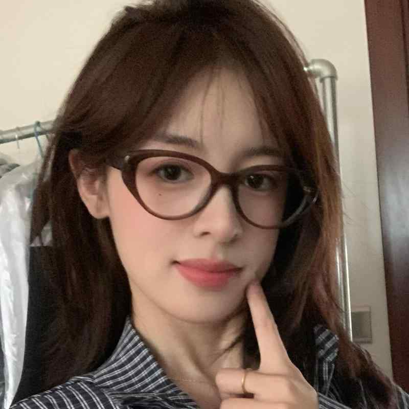 Glasses - メガネフレーム レディース キャットアイ型 ブラウン 超軽量 ブルーライトカット 近視対応 韓国風 日常使い ファッション 軽やか スタイリッシュ ノーメイク トレンド