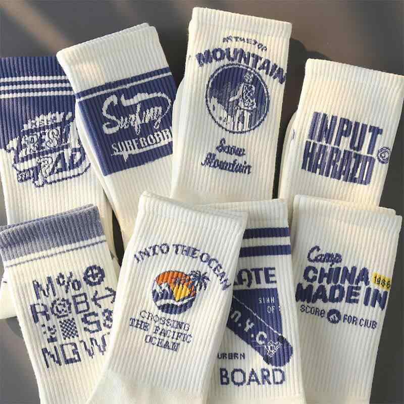 Wear - 靴下 メンズ 白 コットン 中丈 防臭 スポーツ用 学生向け バスケットボール スタイリッシュ クール 汎用 吸湿速乾 軽量 伸縮性