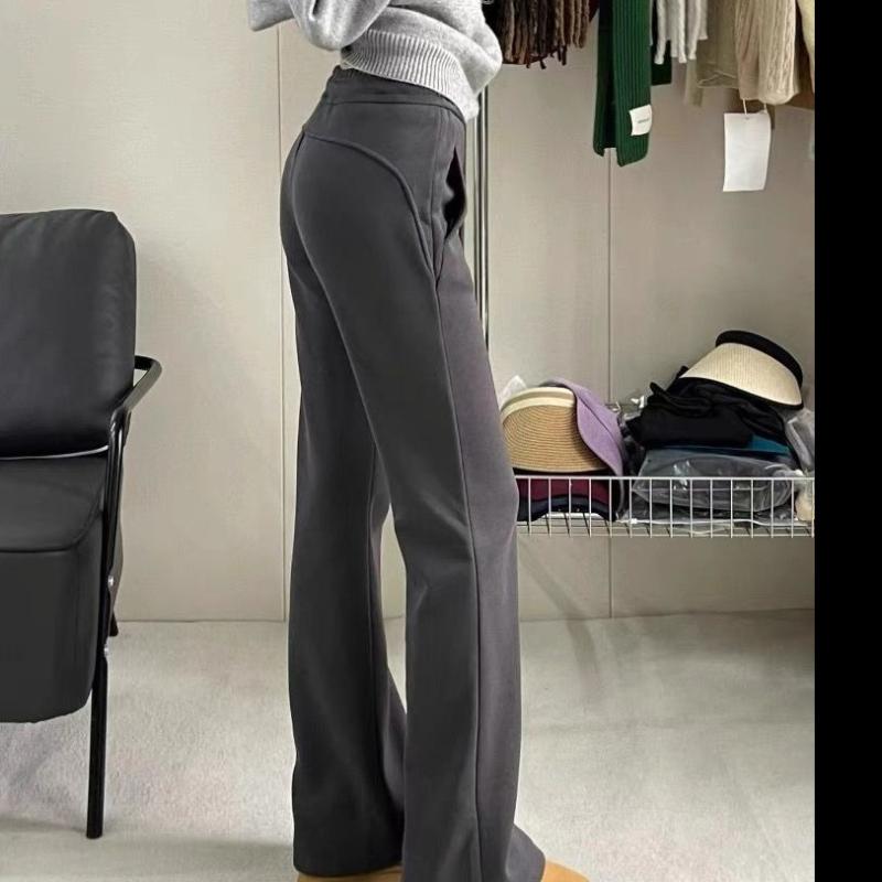 レディース 梨型ボディ用 ゆったり 微喇 ズボン 早春 ルームウェア 大きいサイズ 女性用 スポーツ トラ..