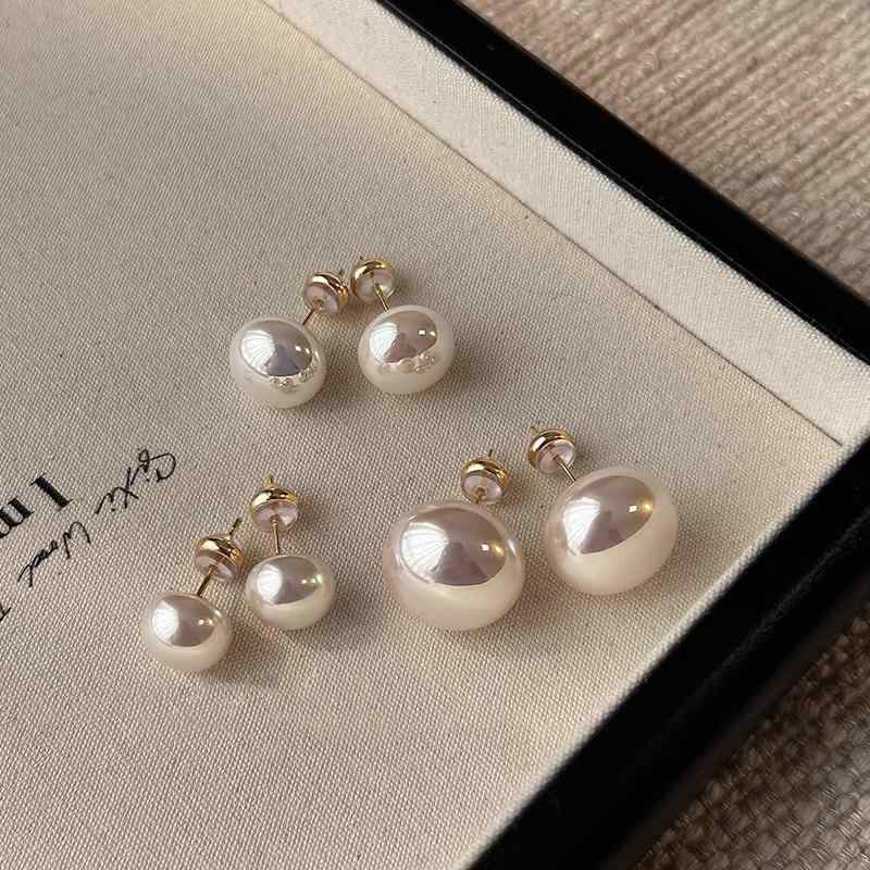 乐天商城 - レディース シルバー パール スタッドピアス シンプル 高級感 日常使い 軽量 洗練 女性向け アクセサリー ジュエリー ギフト ギフト向き 合わせやすい 洋気 気品