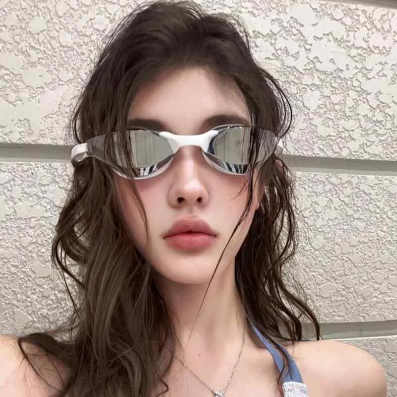 泳ゴーグル 女性用 初心者 防霧 防水 高解像度 レンズ ソフト シリコン フィット プール レッスン 快適 軽量 伸縮性 吸湿速乾