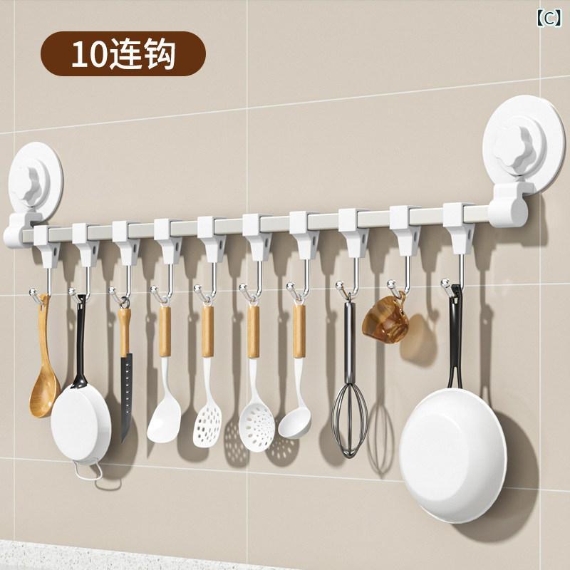 壁掛けフック 強力粘着 吸盤式 キッチン収納 耐荷重 衣帽ハンガー 無打孔 簡単設置...