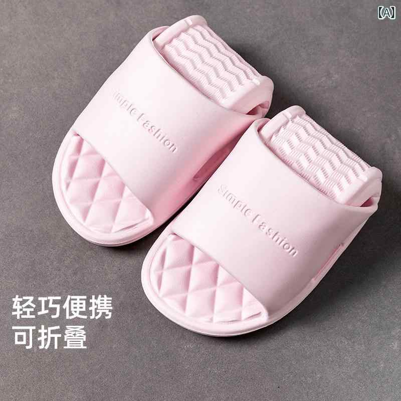 Travel Appliances - サンダル メンズ レディース 折りたたみ 旅行用 携帯式 防滑 浴室用 洗える 外履き 夏用 クール ビーチ ルーム 軽量 伸縮性