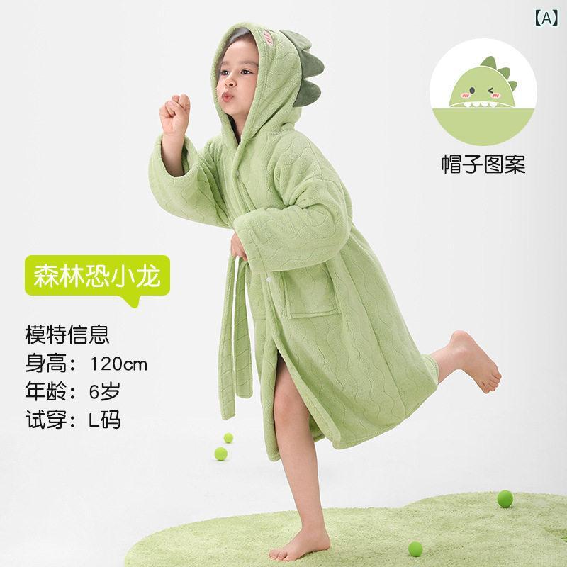 バスローブ キッズ ベビー 女の子 男の子 入浴用 秋冬 厚手 速乾 浴巾 ポンチョ 浴衣風 綿素材 高吸水