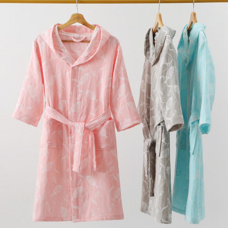 ベビー フード付き ガーゼ バスローブ 柔らかい バスタオル 浴衣 春夏 肌触り良い 吸水速乾 三層構造 赤ちゃん用 入浴 軽量 綿素材