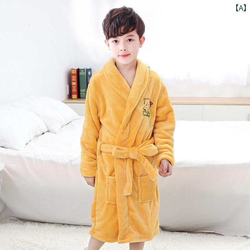 男の子用 パジャマ フランネル ローブ 秋冬 子供 中大サイズ コーラルフランネル ...