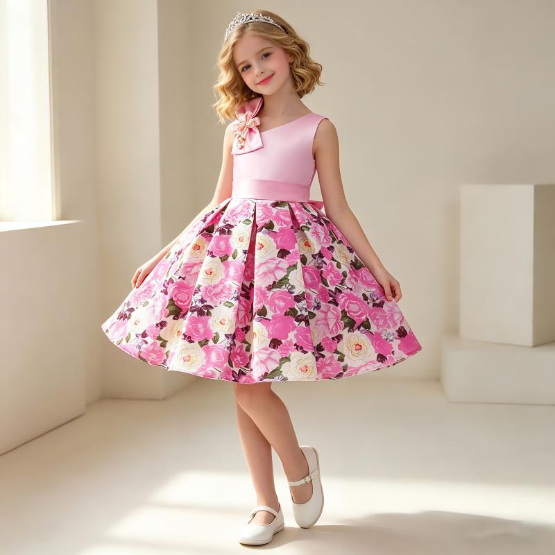 ワンピース キッズ 子供服 女の子 ドレス 礼服 プリンセスドレス ノースリーブ 発...