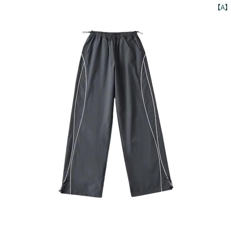 パンツ レディース ストレート ズボン ジョガーパンツ ボトムス ゆったり カジュア...